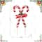 Glitzhome® 30" Metal Christmas Candy Cane Yard Stake